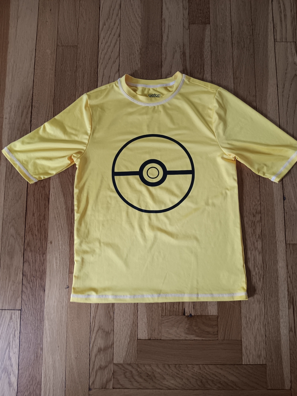 Pokemon Yellow Short Sleeve Shirt with Black Logo